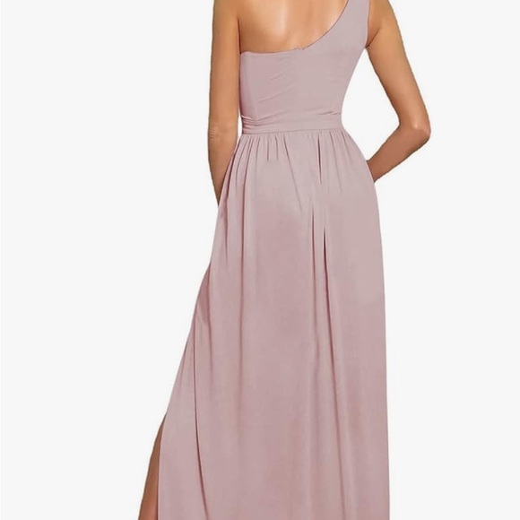 One shoulder bridesmaid dress - dusty pink - Picture 2 of 2